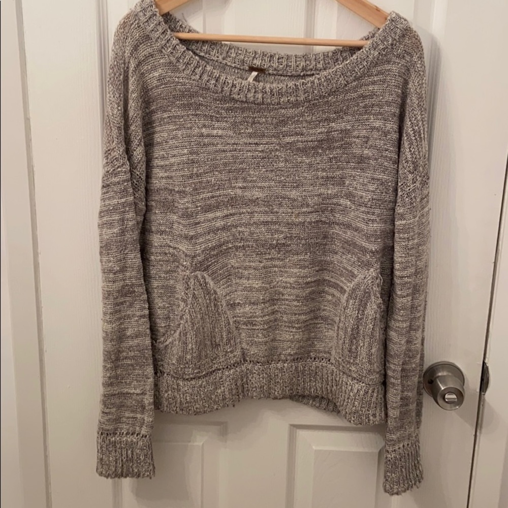 Free People scoop neck sweater